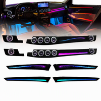 Kit d'éclairage d'ambiance LED RGB pour voiture, 29 lumières, 64 couleurs, contrôle par application, garniture de ventilation pour Mercedes Benz Classe E W212 2010-2016