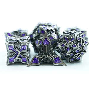 OEM 2024 новый дизайн DND набор многогранных <span class=keywords><strong>6</strong></span> 8 10 12 20-сторонних Металлических Кубиков для DND игры - Product Image 6