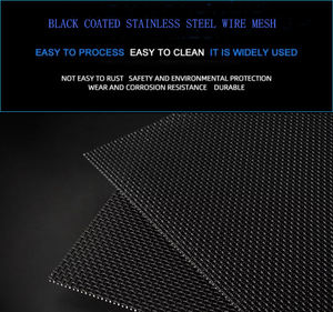 316 feuille de maille d'acier inoxydable enduite de poudre noire conception Unique écran de fenêtre en aluminium écrans de sécurité anti-effraction - Product Image 3