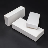 Petites boîtes blanches en carton, boîtes à savon faites à la main, logos personnalisés, boîtes de rangement, boîtes d'emballage pour bijoux, logos personnalisables