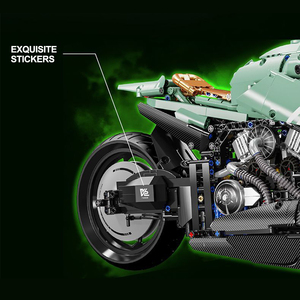 Blocs de construction de <span class=keywords><strong>moto</strong></span> Aston Martin Series 1:5 en plastique ABS électroplaqué, 2176+ pièces, édition limitée, modèle d'assemblage MOC pour adultes - Product Image 4