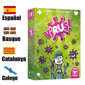 <span class=keywords><strong>Jeu</strong></span> de société interactif exclusif transfrontalier : Cartes de virus en papier, puzzle, <span class=keywords><strong>jeu</strong></span> familial espagnol en stock - Product Image 3