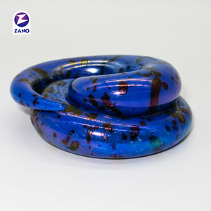 موسع أذن حلزوني من الأكريليك بطباعة رذاذ الطلاء، مجوهرات للجسم، هدية زفاف للجنسين - Product Image 5