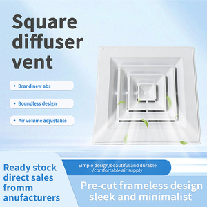 Rejillas de Ventilación Cuadradas de Aleación de Aluminio al por Mayor de Fábrica, <span class=keywords><strong>Rejilla</strong></span> de Retorno de Aire Oculta, Adecuada para Sistemas HVAC - Product Image 2