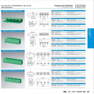 <span class=keywords><strong>EX</strong></span>/KF2EDGV-5.08 à angle droit et à angle plat enfichable bornier mâle de 7-10pins et 5/5. 08mm espacement de facteur Chinois - Product Image 3
