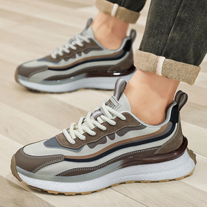 Men's Daily Casual Sneakers Breathable Light Cushion Anti-Slip <b>Soft</b> Sole Comfort Walking Sport Footwear - Product Image 2