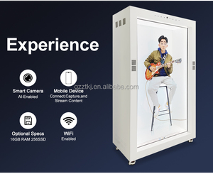 Escaparate <span class=keywords><strong>LCD</strong></span> transparente interactivo de 65 75 86 pulgadas, caja de holograma 3D 4K, pantalla táctil, proyección en tiempo Real para centros comerciales SDK - Product Image 4