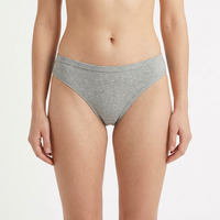 Culottes Bikini OEM en Coton Biologique pour Femme – Douces, Respirantes, Taille Basse, Coupe Haute, Côtés Étroits – Sous-vêtements d'Été en Gros avec Logo Personnalisé