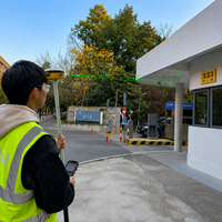 Equipo de Topografía RTK Láser AR Visual de Fábrica, 1408 Canales, SIM 4G, IMU, Láser de 10m, Cámara Dual, Receptor GNSS RTK