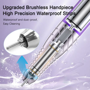 Slimme 45K RPM nagelboor met borstelloze motor, aluminium behuizing, HD-klok, oplaadstandaard, omkeerbare verstelling voor salon en thuisgebruik - Product Image 4