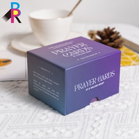 Boîte en papier personnalisée pour cartes de jeu avec couvercle et base en papier d'art pour le jeu