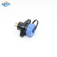 Connecteur circulaire en laiton étanche IP68 SP13, prise femelle 2-9 broches, montage sur panneau à bride 2 trous pour équipement agricole électrique