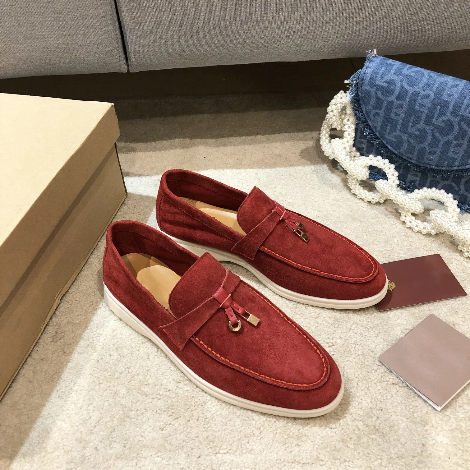 Autumn Women Flat Platform Shoes Sheep Suede High Quality Casual Solid Slip On Ladies Shoes Zapatos De Mujer Zapatos 2022