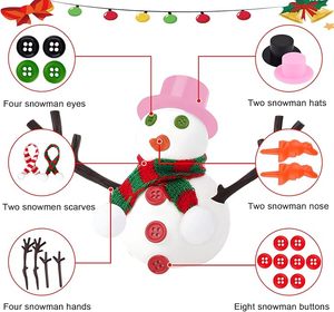 Pour <span class=keywords><strong>Amazon</strong></span> Offre Spéciale bricolage argile bonhomme de neige Kit artisanat de noël pour enfants air sec argile jouet cadeau pâte à modeler et Slime produit - Product Image 4