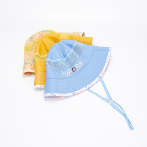 Summer Cotton Mesh Windproof Rope Outdoor Children Fisherman Hat Bucket Hat - Product Image 6