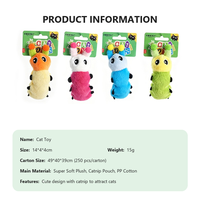 Jouets pour chats en peluche douce et mignonne en coton PP avec herbe à chat, vente en gros