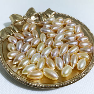 Bán buôn Loose Rice Shaped nước ngọt Ngọc Trai 2a3a4a thông báo cho 5-6 mét tự nhiên trắng hồng tím màu sắc đối với trang sức làm - Product Image 1