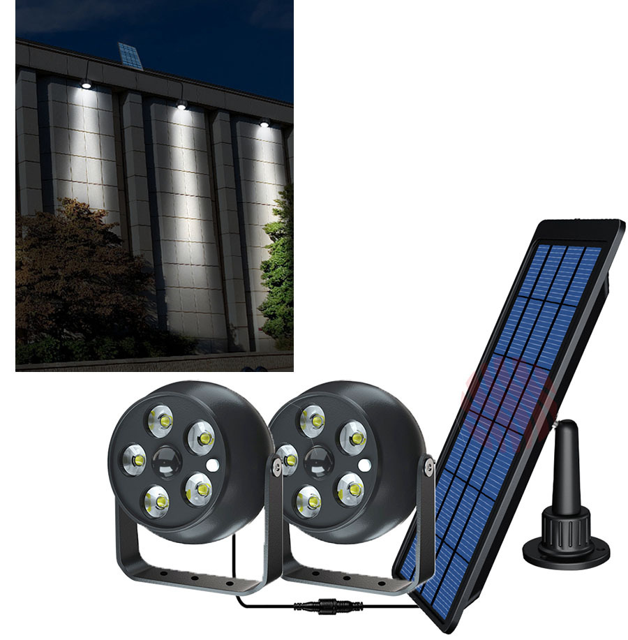 3W 320LM Solar Split Lights Outdoor Warm White Sensor Security Lights 10leds DIM PIR Street Lamp Yard Outdoor 3 Meters Cable