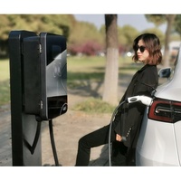 Yeni Hızlı Duvara Monte EV Şarj Cihazı AC 22kW Ev Tipi 2 Ticari Kullanım EV Şarj İstasyonu Metal IP65 Su Geçirmez WIFI/Uygulama Destekli