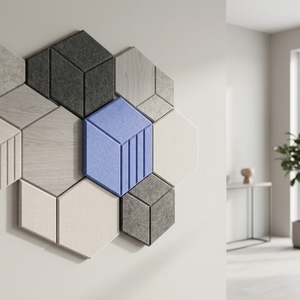 Panneau acoustique hexagonal auto-adhésif en fibre <span class=keywords><strong>de</strong></span> polyester, insonorisant, en feutre, <span class=keywords><strong>pour</strong></span> <span class=keywords><strong>mur</strong></span> <span class=keywords><strong>de</strong></span> <span class=keywords><strong>fond</strong></span> <span class=keywords><strong>de</strong></span> salle <span class=keywords><strong>de</strong></span> classe <span class=keywords><strong>de</strong></span> maternelle, décoration murale - Product Image 3