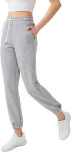 XL femmes coton Jogging Yoga pantalon respirant tricoté toile lavé coupe ample à motifs Logo décoration ceinture élastique - Product Image 2
