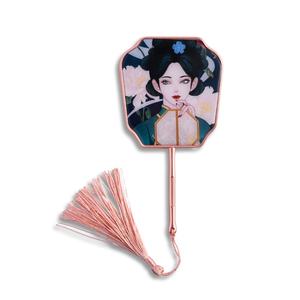 Unique Asian Nation Style Metal <b>Slim</b> Fashion Type Customized Logo Custom Color Metal Hand Held <b>Mirror</b> for Promotional Gift - Product Image 2