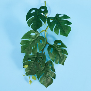 Décoration d'enclos pour reptiles, plante grimpante artificielle verte pour grenouilles, geckos, lézards se prélasser et grimper. - Product Image 4