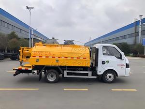 รถดูดสิ่งปฏิกูลแบบรวมระบบฉีดน้ำแรงดันสูง DFAC 3000L แบบ 2 เพลา 95 แรงม้า สำหรับสถานที่เข้าถึงจำกัด ใช้สำหรับกำจัดของเสียในห้องน้ำเคลื่อนที่  แบบกำหนดเองได้ - Product Image 2