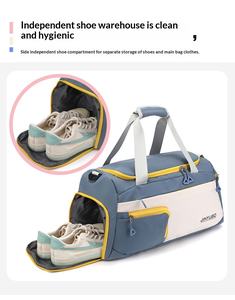 Bolsa de Viaje de Nailon Ligera, Gran Capacidad, para Yoga, <span class=keywords><strong>Viajes</strong></span>, Negocios, Fitness, Equipaje de Mano Simple - Product Image 6