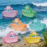 Tendance 2026 Figurine de bateau de croisière à double pont en résine lumineuse 3D Gummies Ocean Jasper, Décoration de mariage estivale sereine, Vente en gros