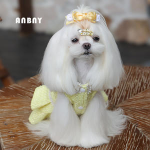 <span class=keywords><strong>Abiti</strong></span> classici di lusso <span class=keywords><strong>per</strong></span> cani piccoli animali domestici primavera estate gatto principessa abito con gonne stampate <span class=keywords><strong>per</strong></span> coniglio e cane - Product Image 3