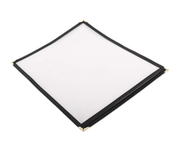 Pochette pour documents Rbd en matériau PE pour menus de restaurant de 8,5 x 11 pouces
