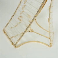 Nouveaux centres de table de mariage élégants en métal doré, support à fleurs, vase de présentation, fournitures pour fêtes