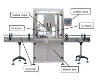 Machine à sceller automatique pour papier/aluminium/boîtes de conserve poudre/noix/sauce Machine à emballer les aliments