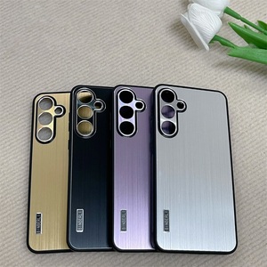 Funda de teléfono a prueba de golpes de Metal cepillado de alta calidad de lujo para Samsung Galaxy A55 A35 A15 A14 A13 A34 <span class=keywords><strong>A53</strong></span> <span class=keywords><strong>A54</strong></span> - Product Image 1