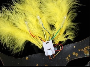 Wholesale Luminous <strong>Mask</strong> Feather Led Light Up Glitter Eye <strong>Mask</strong> For Dance Party Props Cosplay <strong>Mask</strong> - Product Image 5