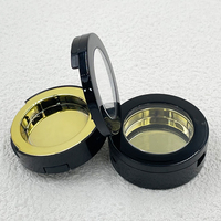 Nouvelle boîte à poudre ronde personnalisée avec toit ouvrant Palette de fards à paupières Conteneur Boîtes vides Caisse de poudre cosmétique Matériau d'emballage