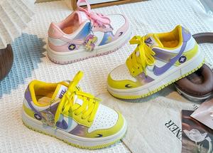 Zapatillas de Moda para Niños, Zapatillas Deportivas Planas para Niñas, Zapatillas Casuales de Calle para Niños, con Cordones - Product Image 5