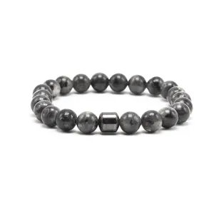 Wholesale Healing Stone Beads Bracelet Natural Gemstone Picasso JasperとMagnetic Hematite Jade Bracelet