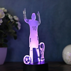 Soccer Football Fans Gift Messi Ronaldo 7/16 Colors 3D Acrylic LED Model Night <b>Light</b> - Product Image 6