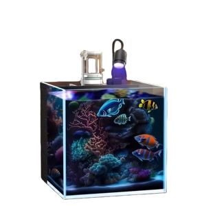 Kristalhelder <span class=keywords><strong>Nano</strong></span>-<span class=keywords><strong>Aquarium</strong></span>, Ijzeren Glazen Zeeaquarium Voor Koraalrifweergave - Product Image 1