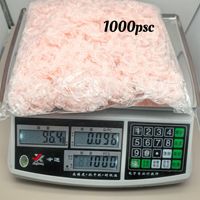 Hanfan 100% Polyester, Nœuds imprimés à la feuille d'argent, Dentelle en gaze filet, Mini bijoux faits main DIY, Décoration capillaire papillon pour enfants