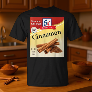 T-shirt Cinnamon Spice Crew da 1 Oz, non OGM, regalo per le vacanze - Product Image 3
