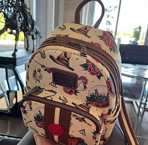 Mochila Loungefly de <span class=keywords><strong>Harry</strong></span> <span class=keywords><strong>Potter</strong></span> para Mujer, Bolso de Hombro con Doble Correa, Mochila de Ocio para Niños, Regalo - Product Image 6