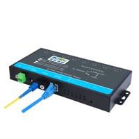 Gateway Modbus, Conversor de 8 Puertos RS485 a Fibra y Ethernet con Soporte para MQTT, HTTP, WebSocket, Servidor Serial Industrial