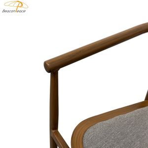 Sillas de comedor con marco de aluminio y madera <span class=keywords><strong>baratas</strong></span>, diseños nórdicos modernos, silla de café para exteriores para hotel - Product Image 6