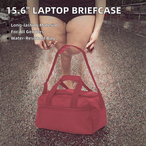 Sac à bandoulière pour ordinateur portable de 15,6 pouces, personnalisé en gros, sac messager, sacoche d'affaires, sac fourre-tout de bureau, unisexe, imperméable, fermeture éclair - Product Image 3