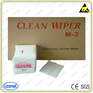 Leenol M-3 Industrial Cleanroom Viscose Bemcot Non Woven Lint Free Wipes M3 Cleaning Wiper