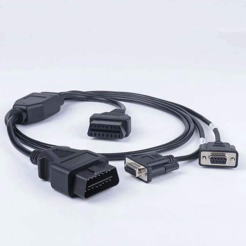 OBD2 1 male to 2 DB9 and OBD female cable for Emgrand ev electronic water pump