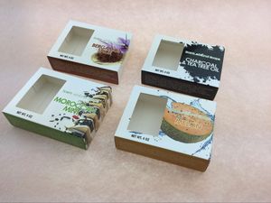 China Wholesale Natural Kraft paper soap <b>boxes</b> for hand made soaps - customized handmade soap packaging box - Product Image 4